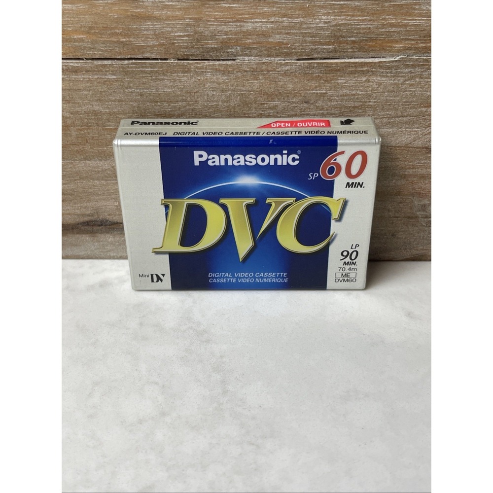 SEALED Panasonic Mini Digital Video DVC Cassette (AY-DVM60EJ) SP60 min. LP90 min